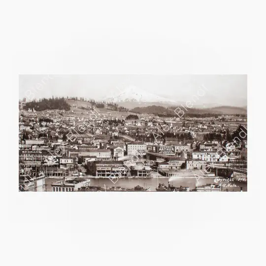 Historical Photo: Portland's East Side with Mount Hood 1898