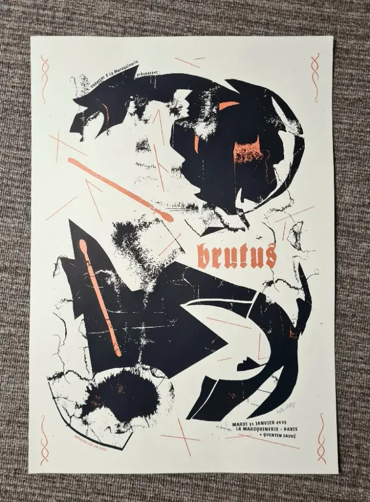 BRUTUS (gigposter Paris 2023)