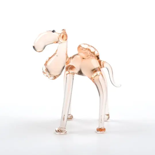 Miniature Camel Glass Figurine