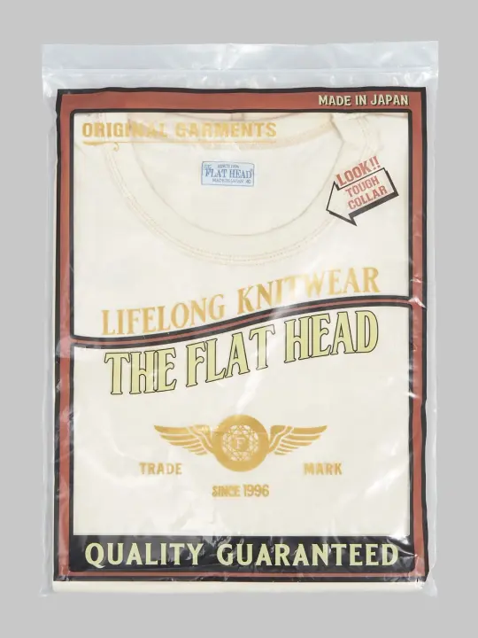 The Flat Head Loopwheeled Heavyweight Plain T-Shirt Nature