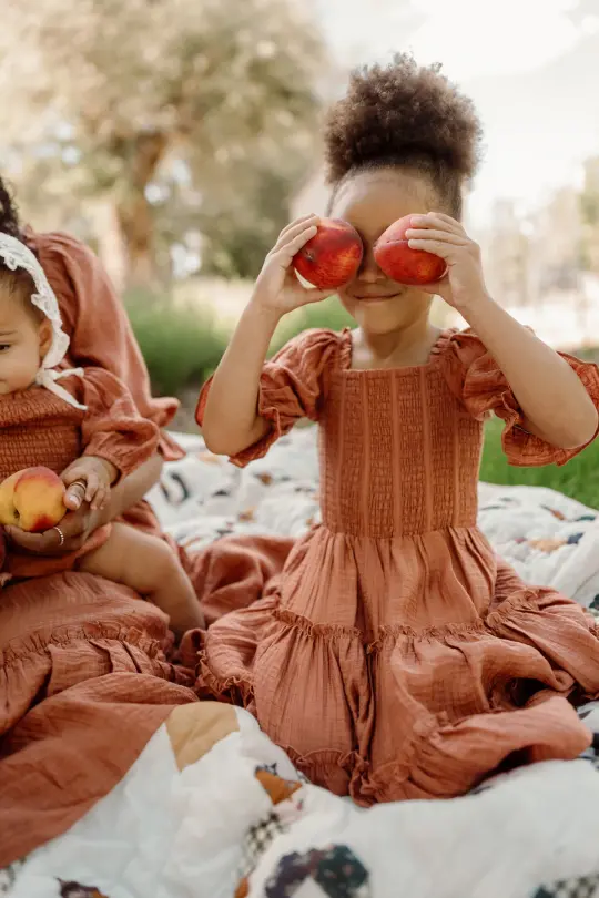 Mini Madeline Dress in Apple Cider