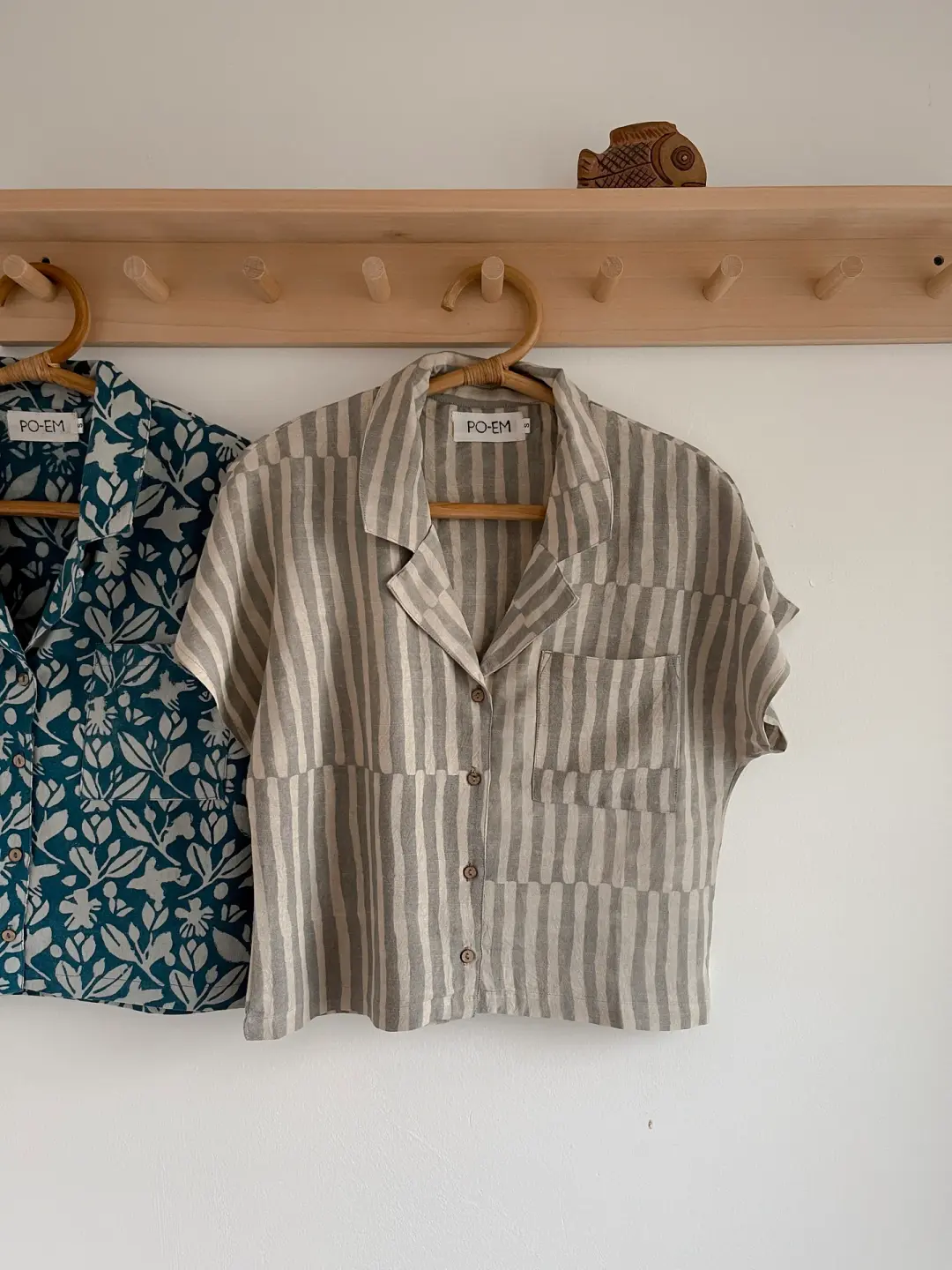 Covet Blouse in Silk Pompeii Stripe