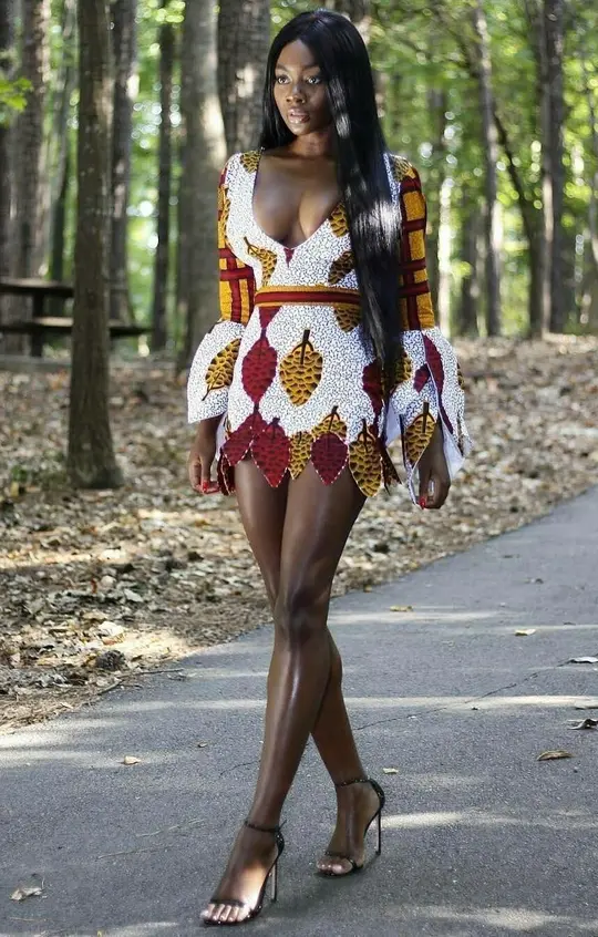 Retro floral design low-cut waist sexy hip skirt homecoming dress R3845