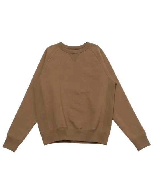 Crewneck - Iron Mordant Foxfibre® Double Heavyweight French Terry - Coyote 80