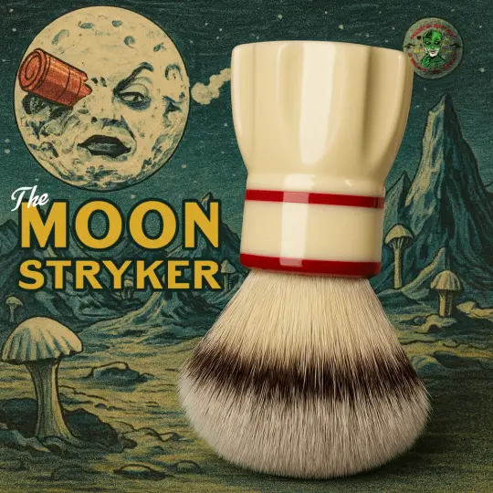 Moon Stryker 24mm Snickle Synth Hybrid Brush | A Space-Age Revival with a Touch of Cinema Magic!