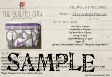 Helpful Heifer Peek A Boo Pouch