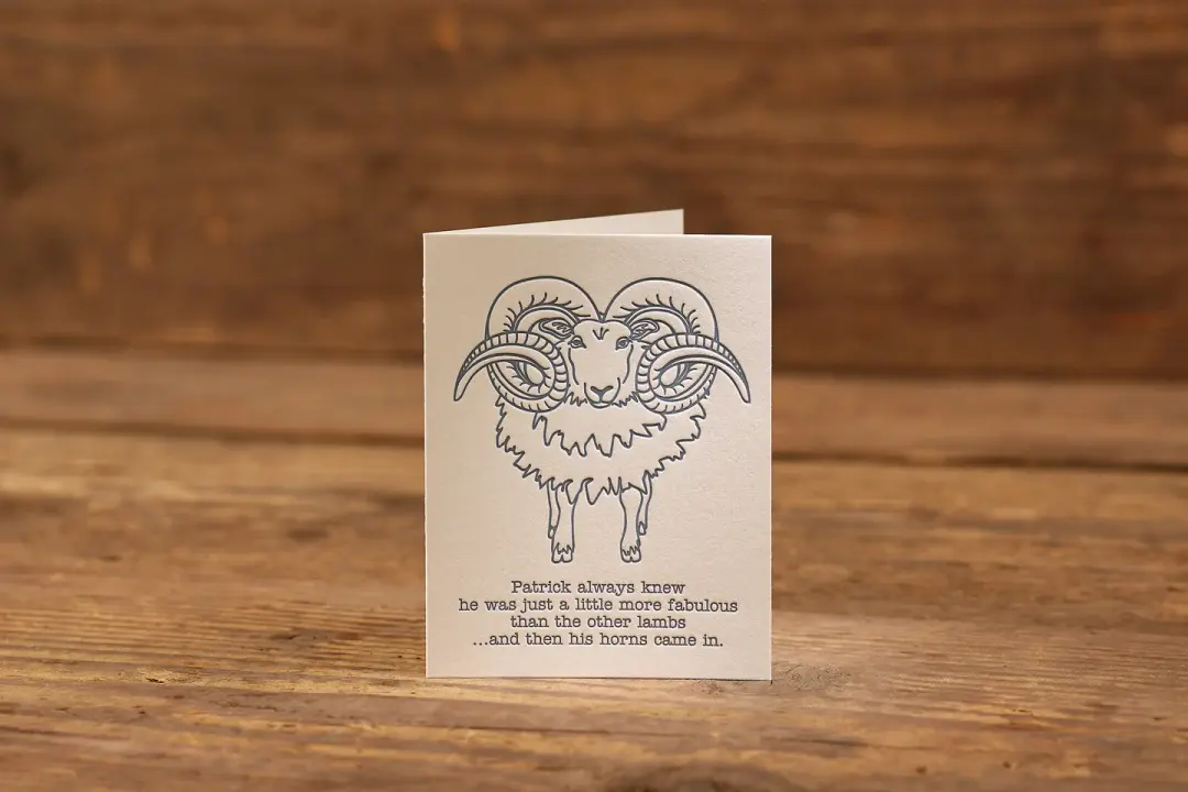 Fabulous Letterpress Card (A2: 5.5 x 4.25")