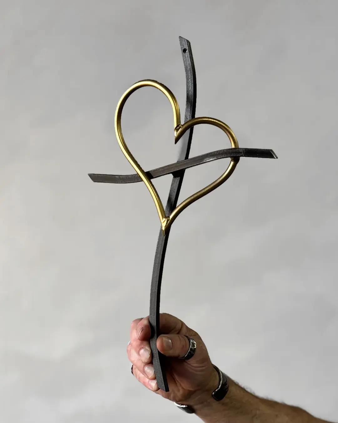 Heart of Gold Promise Cross