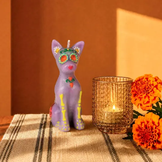 Xoloitzcuintle Dog Día de Muertos Scented Candle