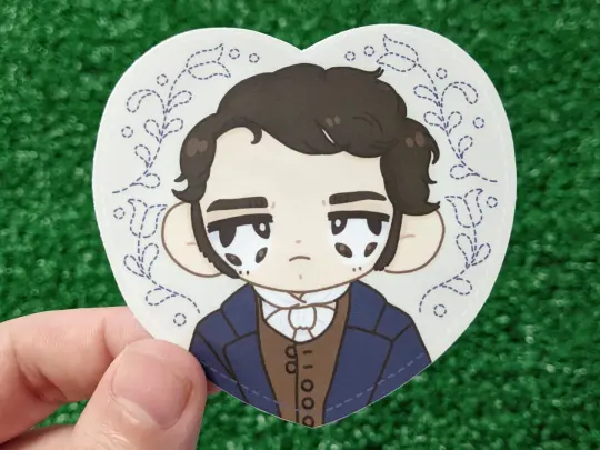 mr. darcy waterproof sticker