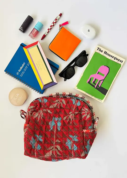 quilted large pouch | spring 26 | birdcage