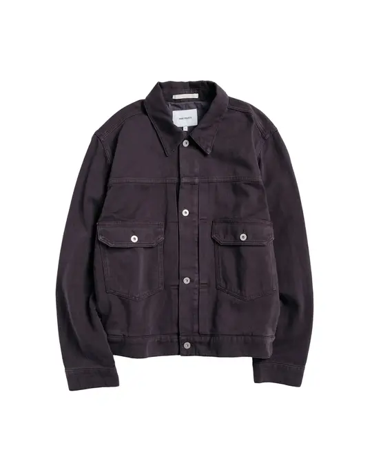 Norse Projects Storadal Heavy Twill Type II Jacket Darkest Purple