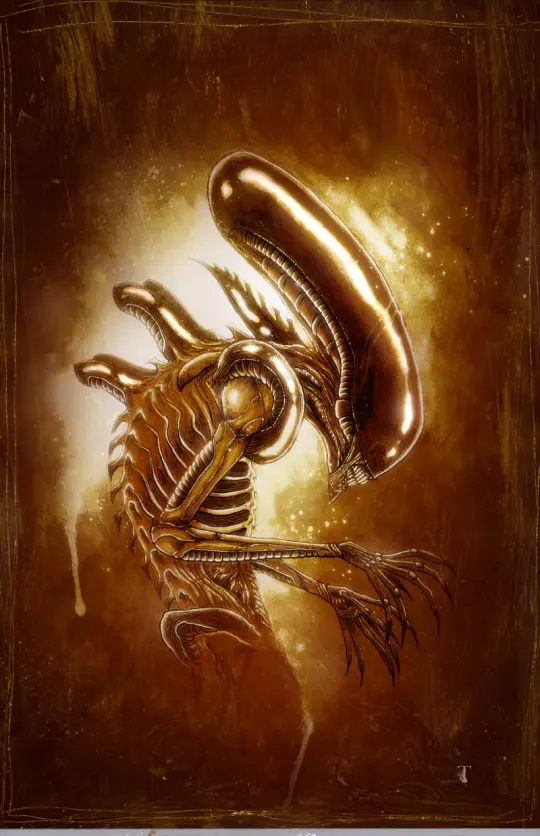 ALIEN DAY 2025! GOLD FOIL XENOMORPH PRINT