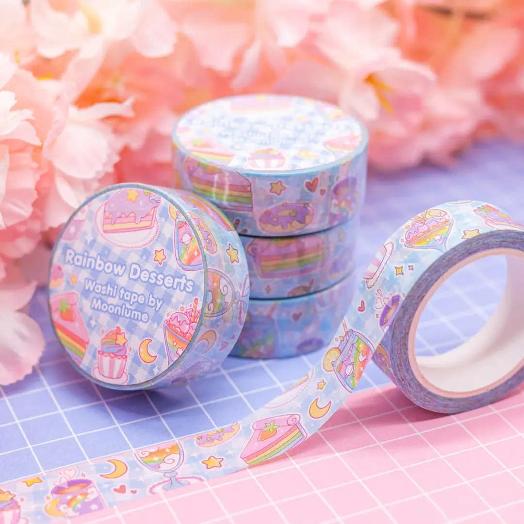 Rainbow Desserts - washi tape