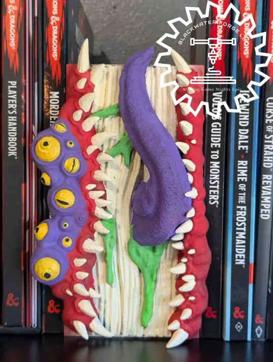 Mimic Monster 3D Printed Book Nook- Miniatures of Madness- Mimics are Everywhere!