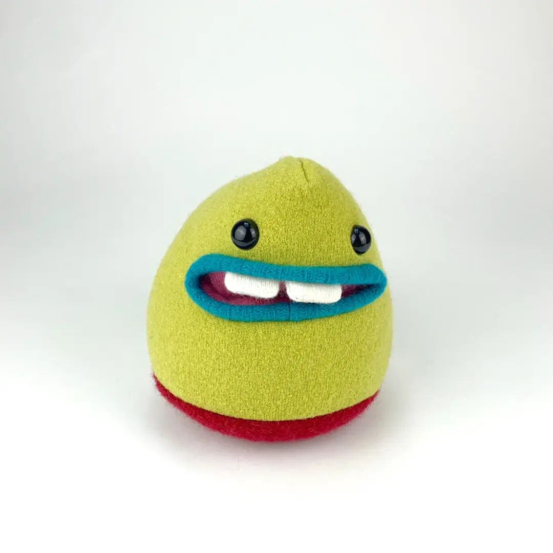 Yolanda the handmade plush monster