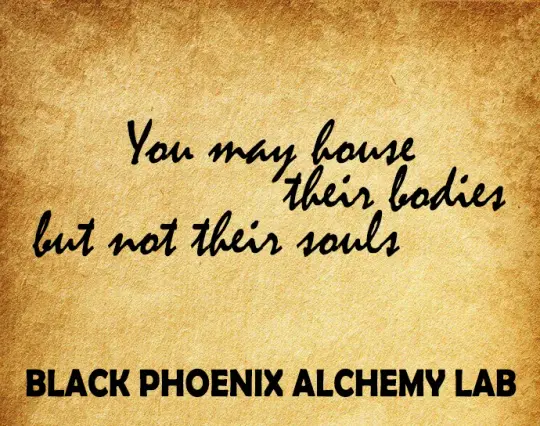 You May House Their Bodies But Not Their Souls Perfume Oil