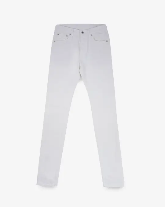 13.5oz Denim Slim Tapered Cut Jeans - White