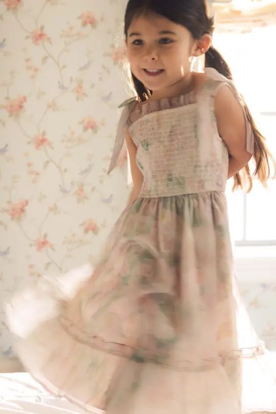 Mini Rhiannon Dress in Painted Bloom