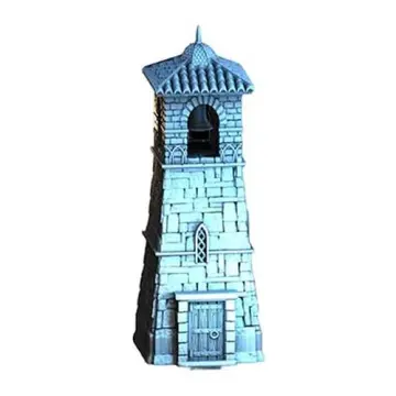 Bell Tower 28mm 3D printed medieval fantasy town terrain, 3D render, front view