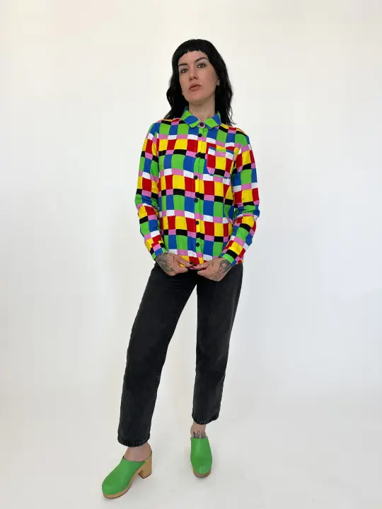 Classic Button Down Candy Weave