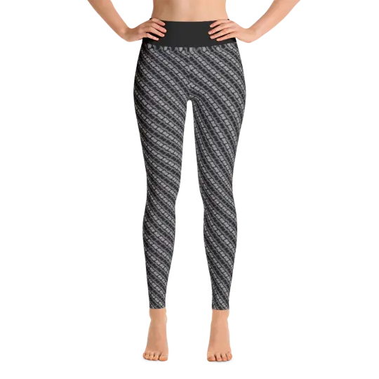 Alaska Pattern Yoga Pants - Slate