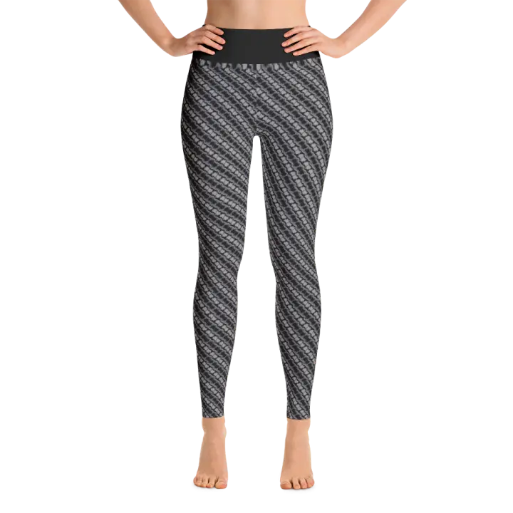Alaska Pattern Yoga Pants - Slate