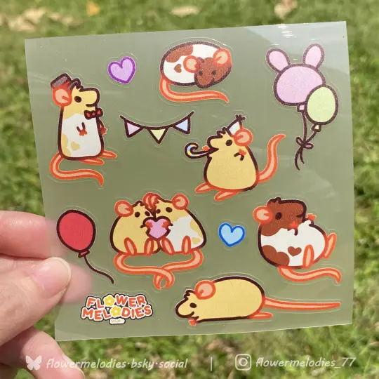 Rat Sticker Sheet
