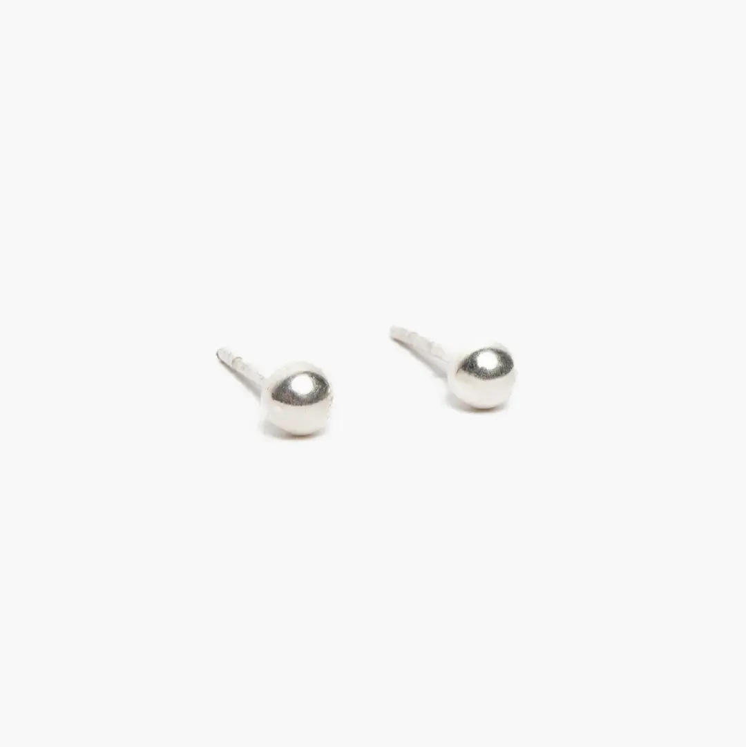 Tiny Ball Stud Earrings