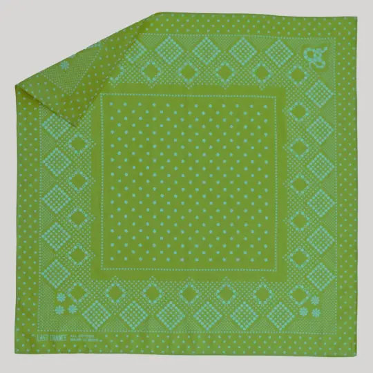 Cotton Daisy Bandana | Aqua Lime
