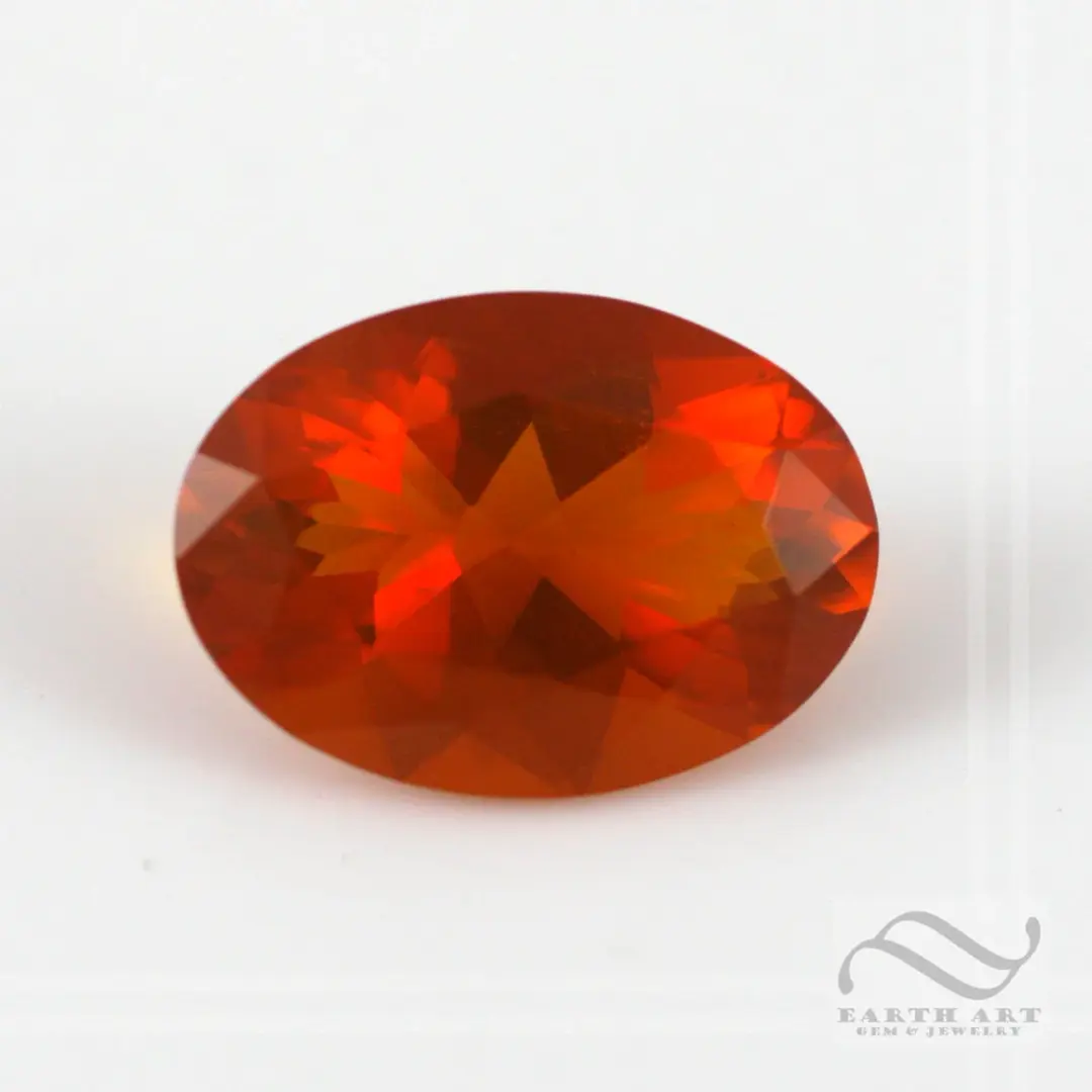 Juniper Ridge Fire Opal oval 14x10mm