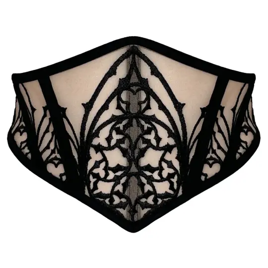 HOLY GATES SMALL MESH CORSET BELT (NUDE)