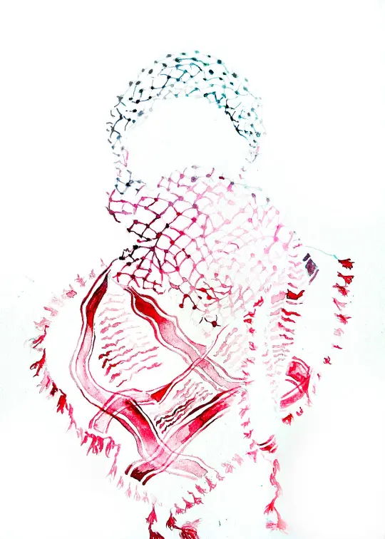 Empty Portrait in Crimson