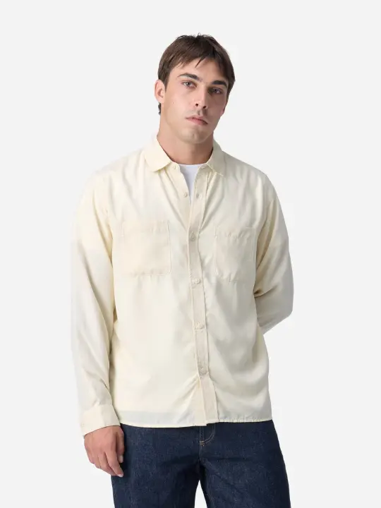 Mechanic Shirt ~ Ivory Lyocell