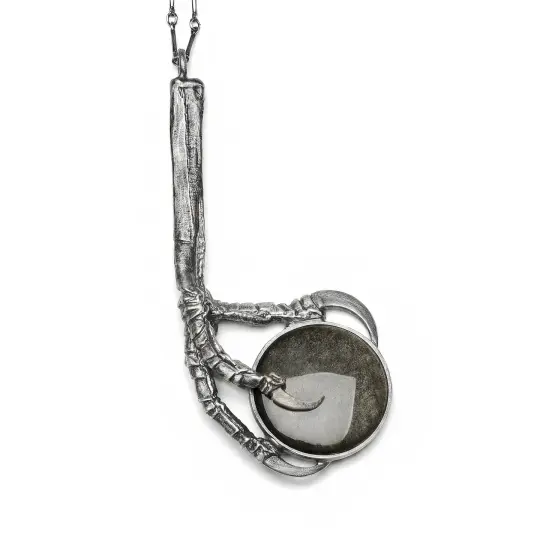 The Oracle. Silver Sheen Obsidian Necklace. *Limited*