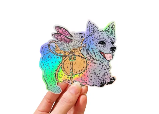 Fairy Corgi Sticker