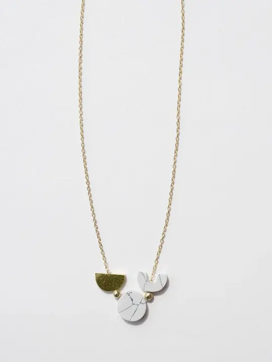 Marble Circle Necklace