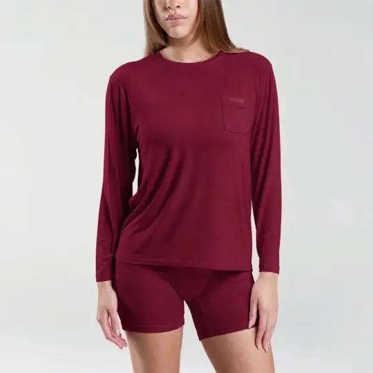 Sleep Long Sleeve Tee Claret