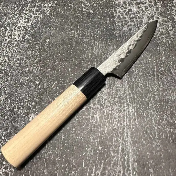 Tsunehisa Ginsan #3 Nashiji 80mm petty Ho-wood Wa Handle