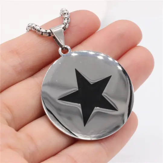 BlackStar Pendant & Chain Heavyweight (Stainless Steel)