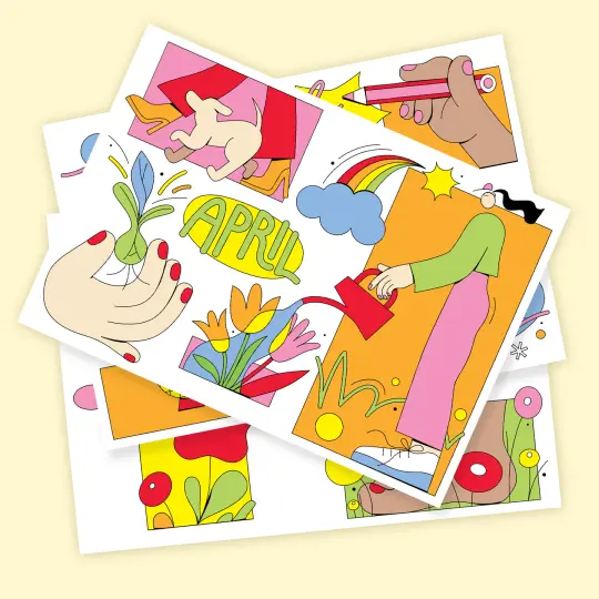 Monthly postcards – Set of 12