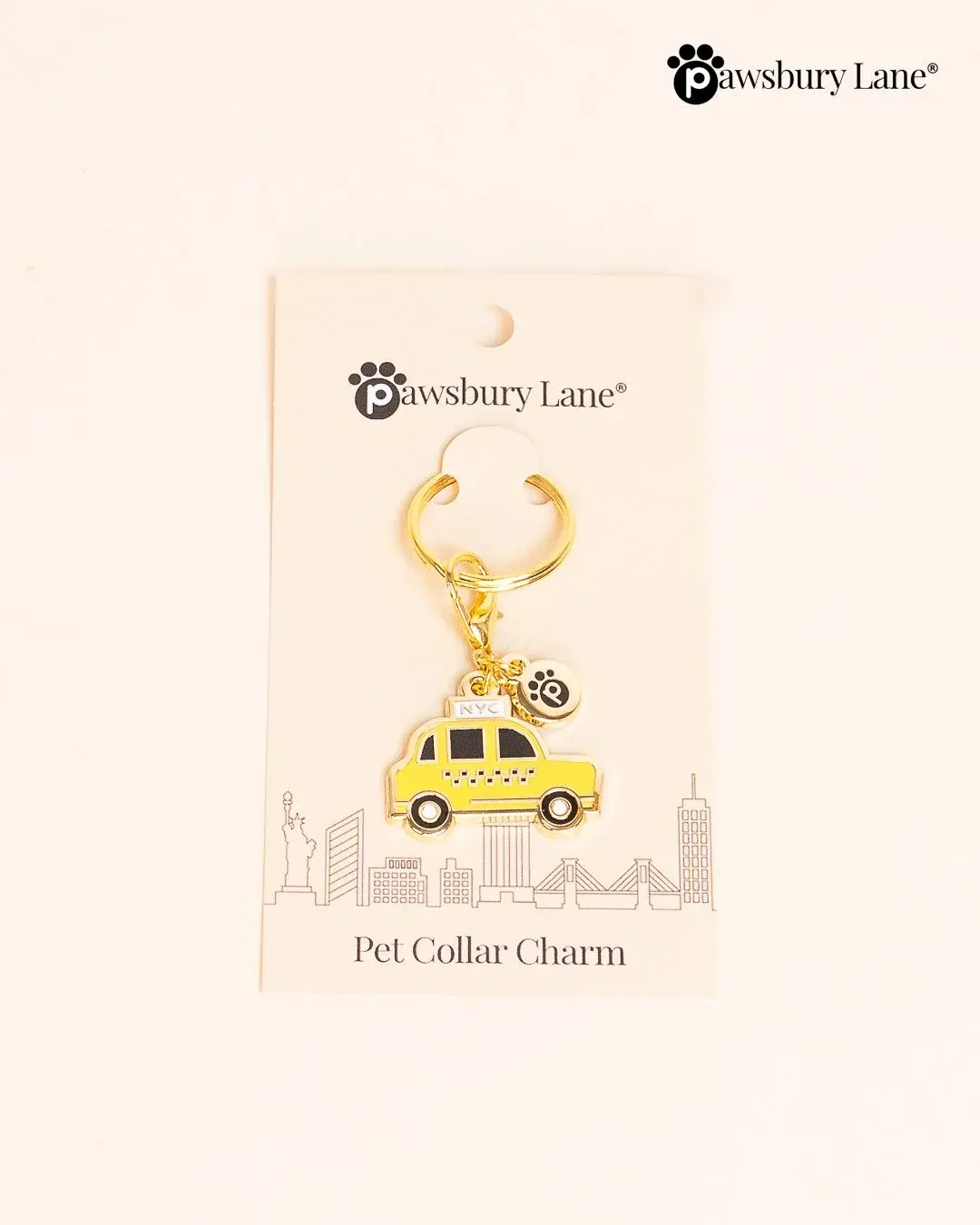 Pet Collar Charm - NYC Big Yellow Taxi