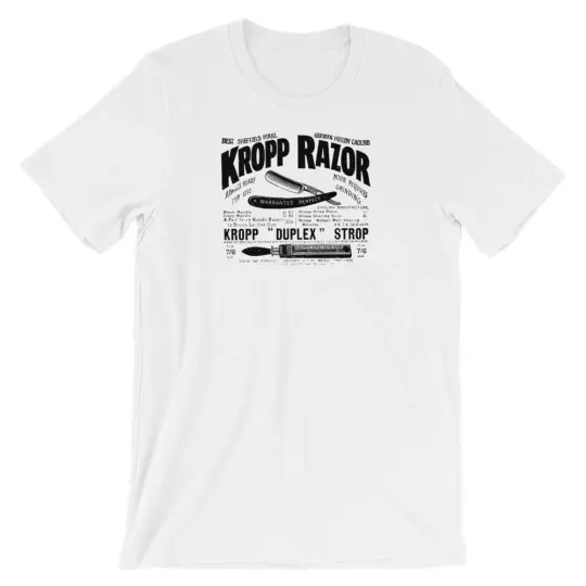 Vintage Kropp Straight Razor Advert Short-Sleeve Unisex T-Shirt