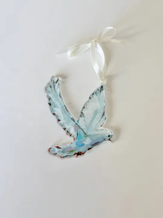 Dove Acrylic Christmas Ornament