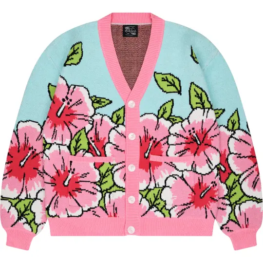 Pink Hibiscus Cardigan
