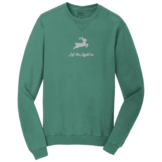 Let the Light in - Embroidered Crewneck Sweatshirt