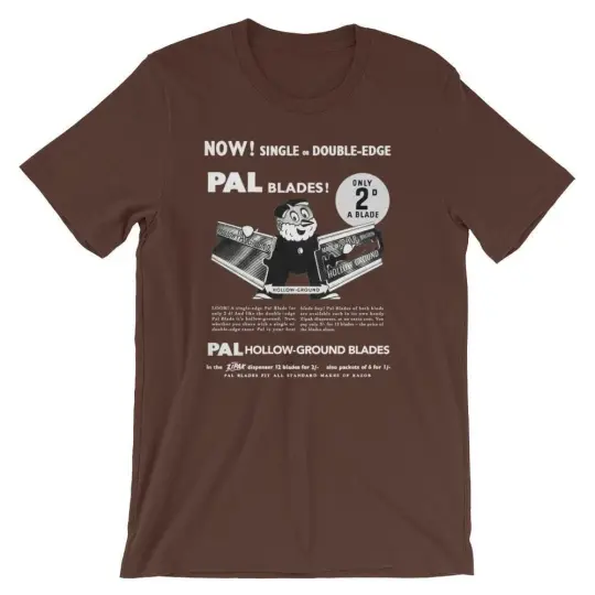 Vintage PAL Ad White Text Short-Sleeve Unisex T-Shirt