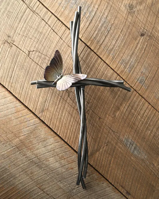 Butterfly & Vine Cross