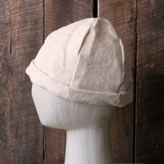 *Special* Vanilla Linen Work Cap in 21 1/2"