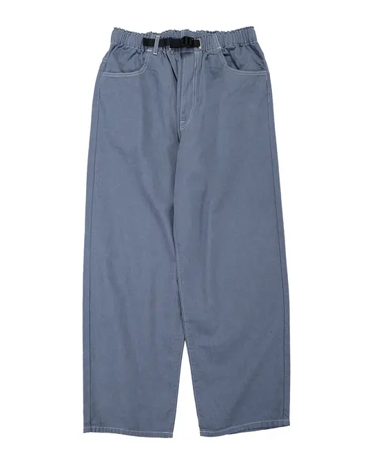 Danton Colour Denim Tuck Belted Pant Blue